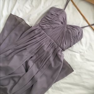 Lavender floor length dress