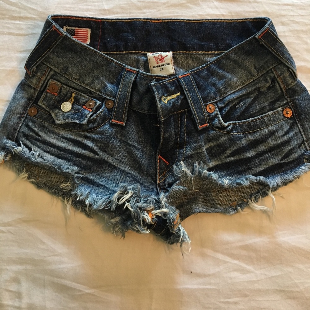 True Religion jean shorts