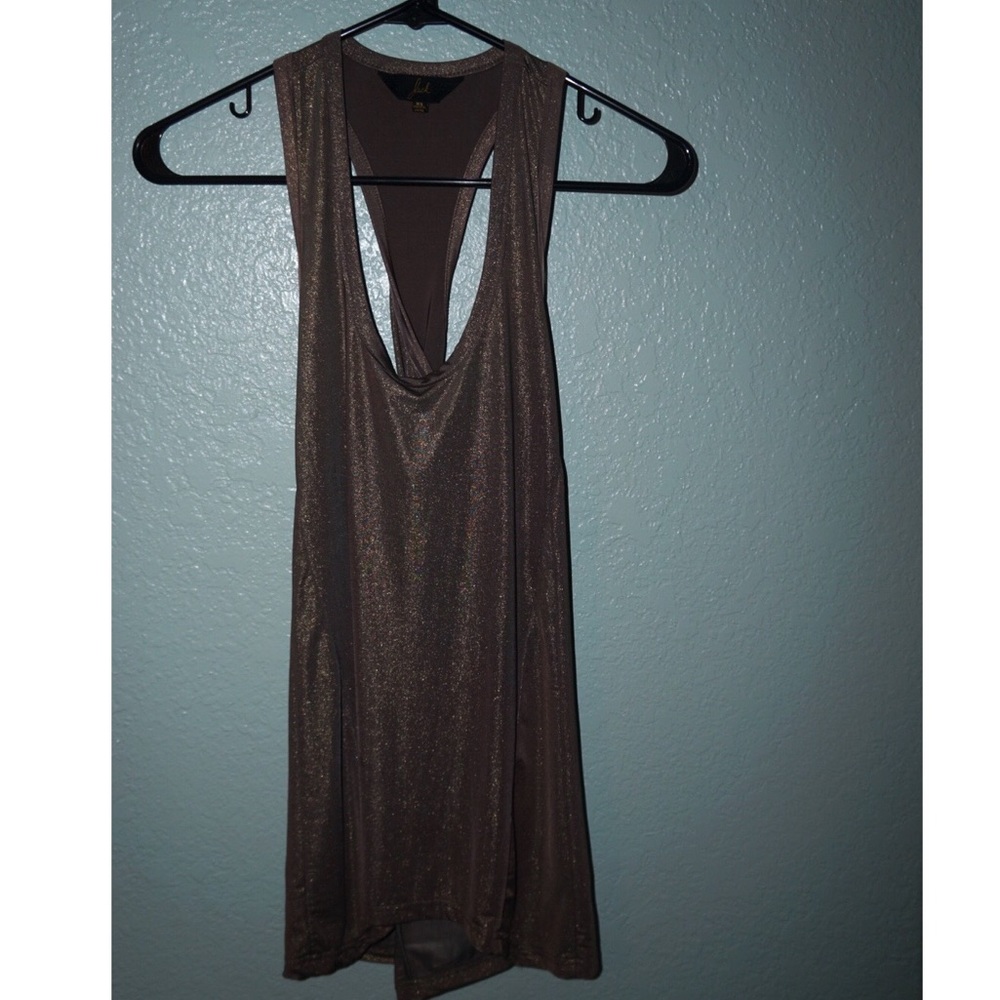 Brown/gold tank top