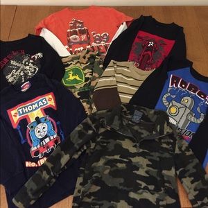 8 long sleeve boy's size 5/5t shirts