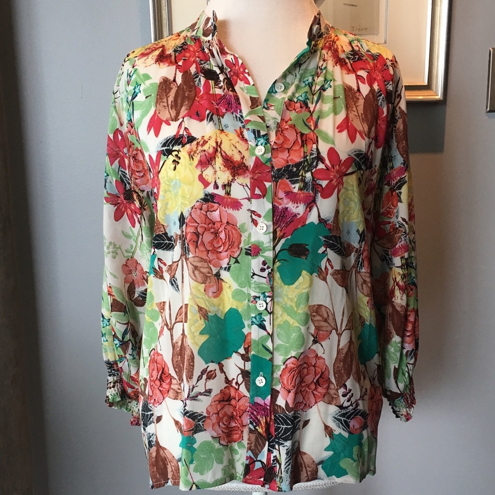 Alice + Olivia Floral Blouse