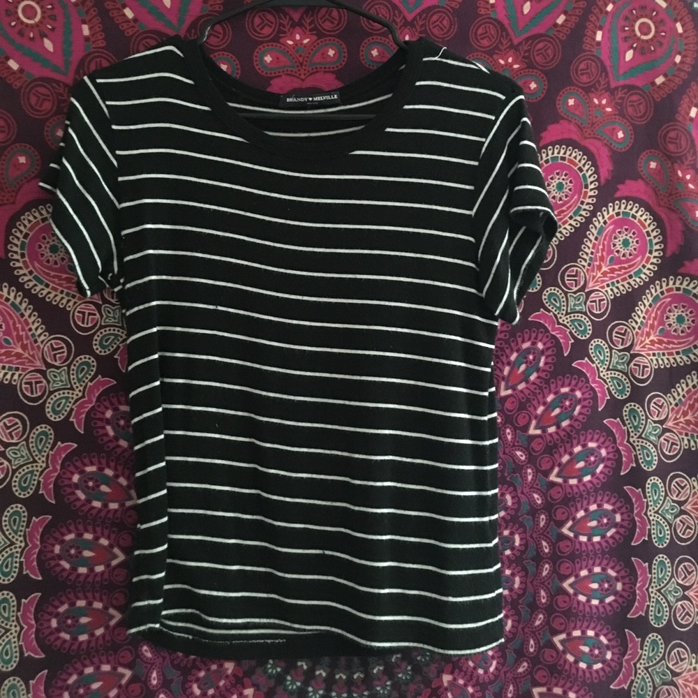 Brandy Melville basic striped tshirt