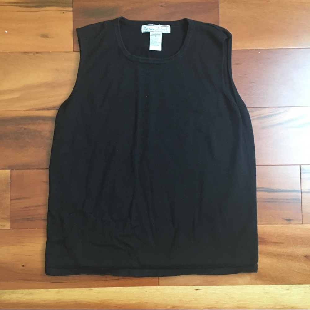 Stephanie Andrews Size S Black Dress Tank / Cami