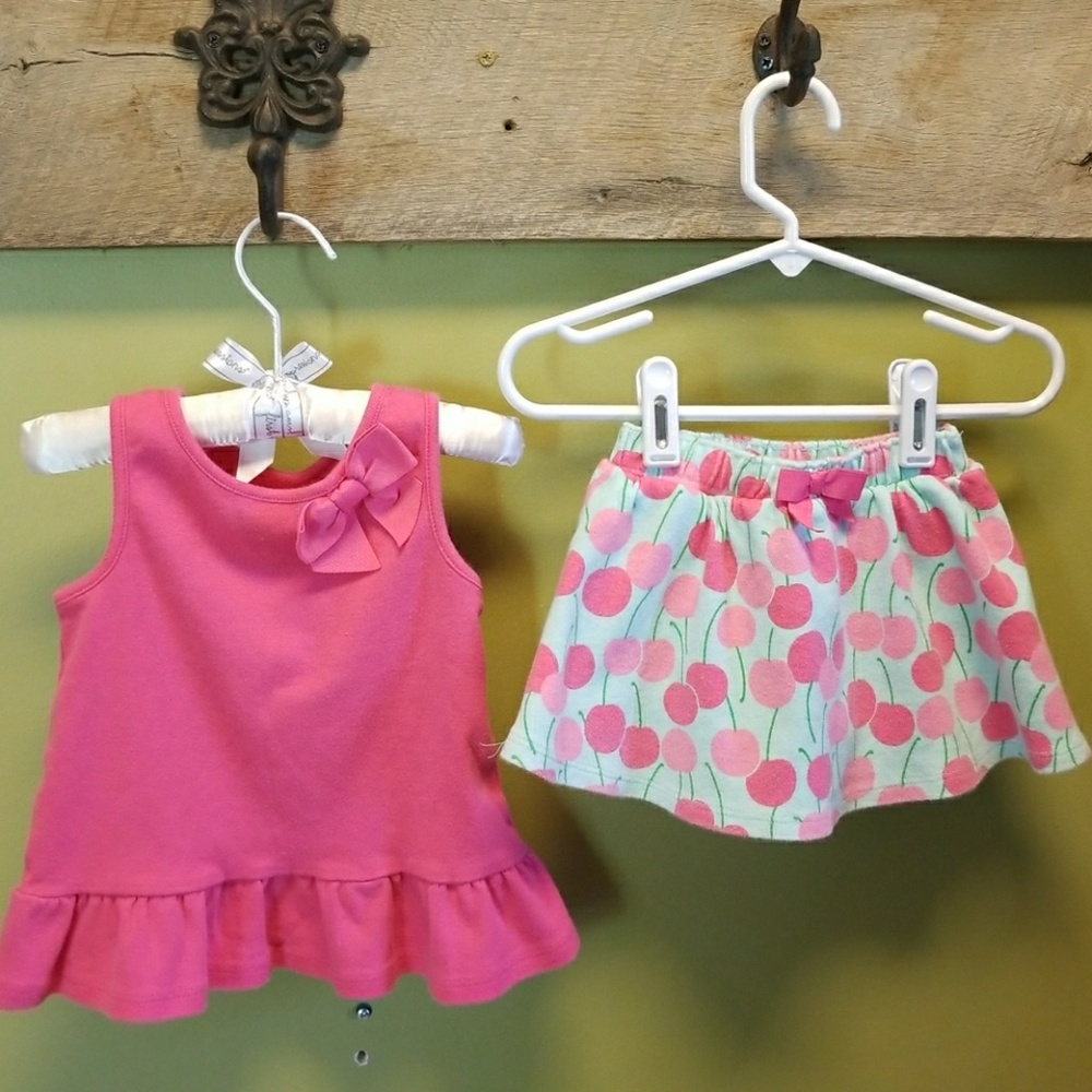 Top and skirt