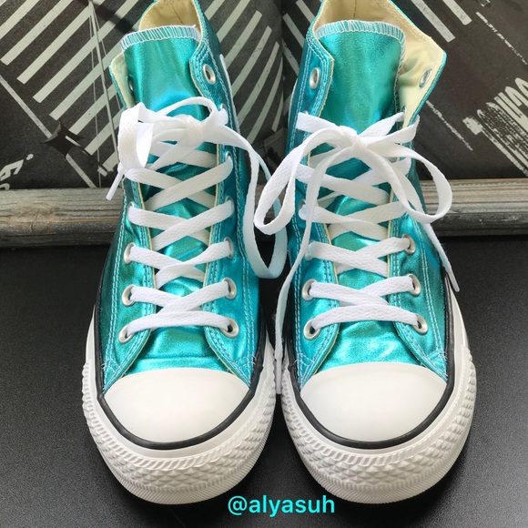 Converse Adult Vulc Turquoise, size 7,5W/5,5M - Picture 2 of 5