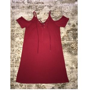 Cold Shoulder Shift Dress