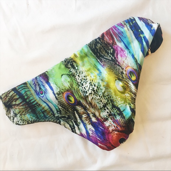 Caffe Swimsuit Set in Peacock Snake - Picture 3 of 5