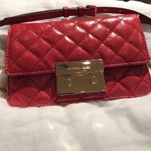 Red Michael Kors Crossbody Bag