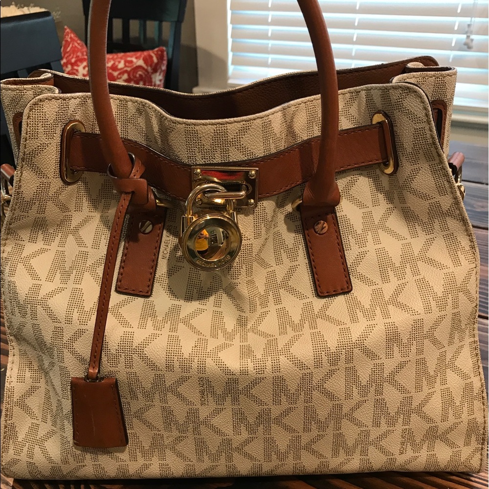 Michael Kors Hamilton vanilla tote