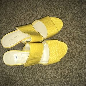 NINE WEST snake 🐍 skin wedges