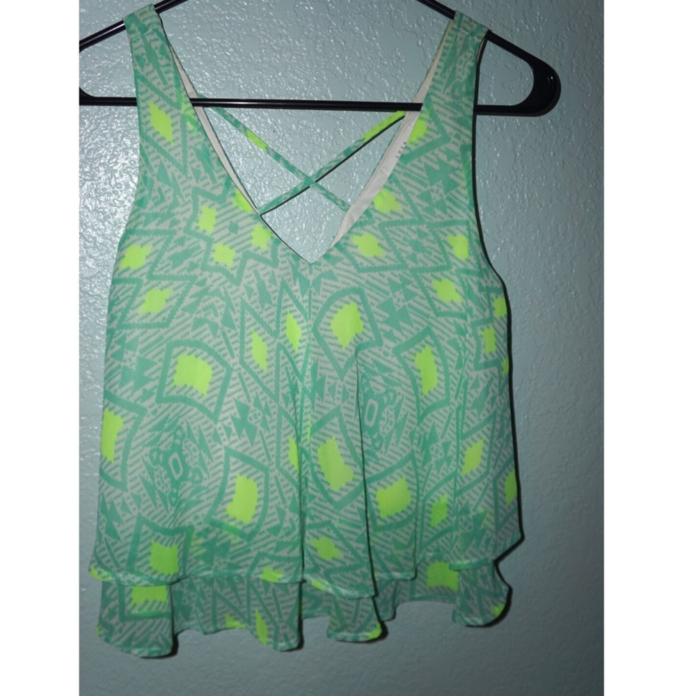 Green tank top
