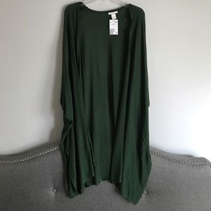 H&M green cardigan