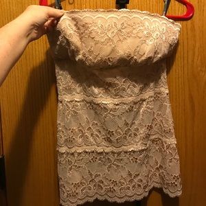 Bebe Strapless top