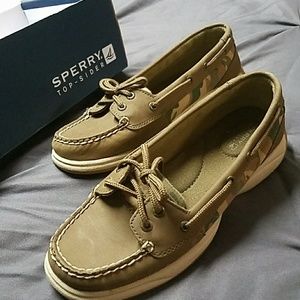 SUMMER SALE - Sperry Camo Boat Shoes