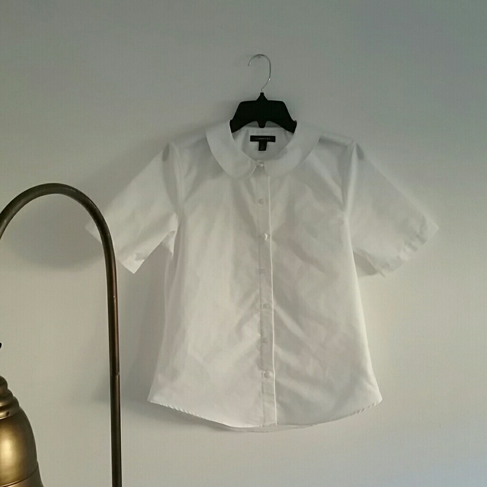 White Peter Pan Collar Blouse