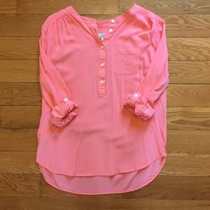Coral LOFT Blouse