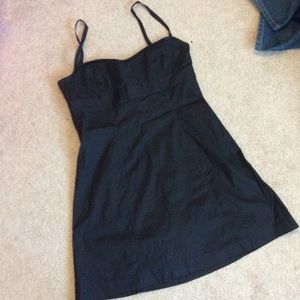 J. Crew black strappy dress