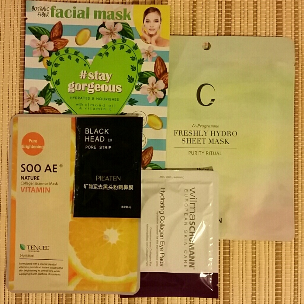 Bundle of masks & hydrating collagen eye pads
