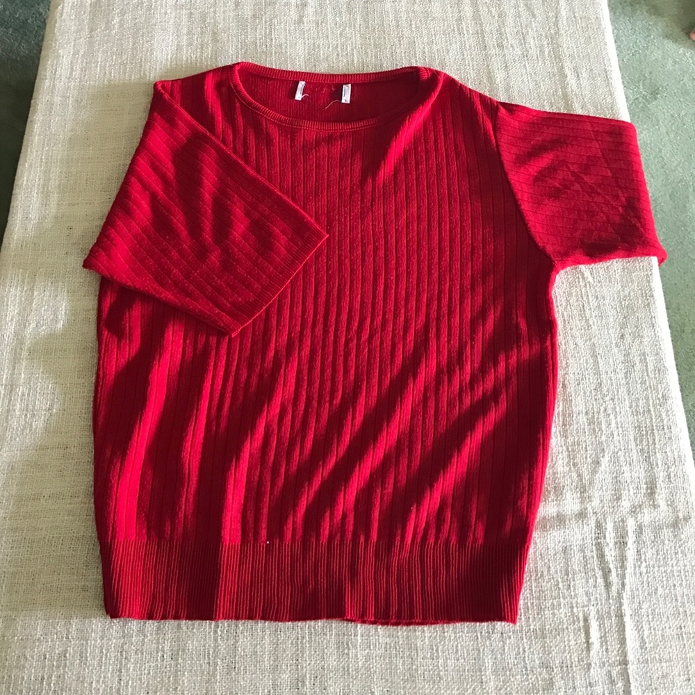 Red sweater