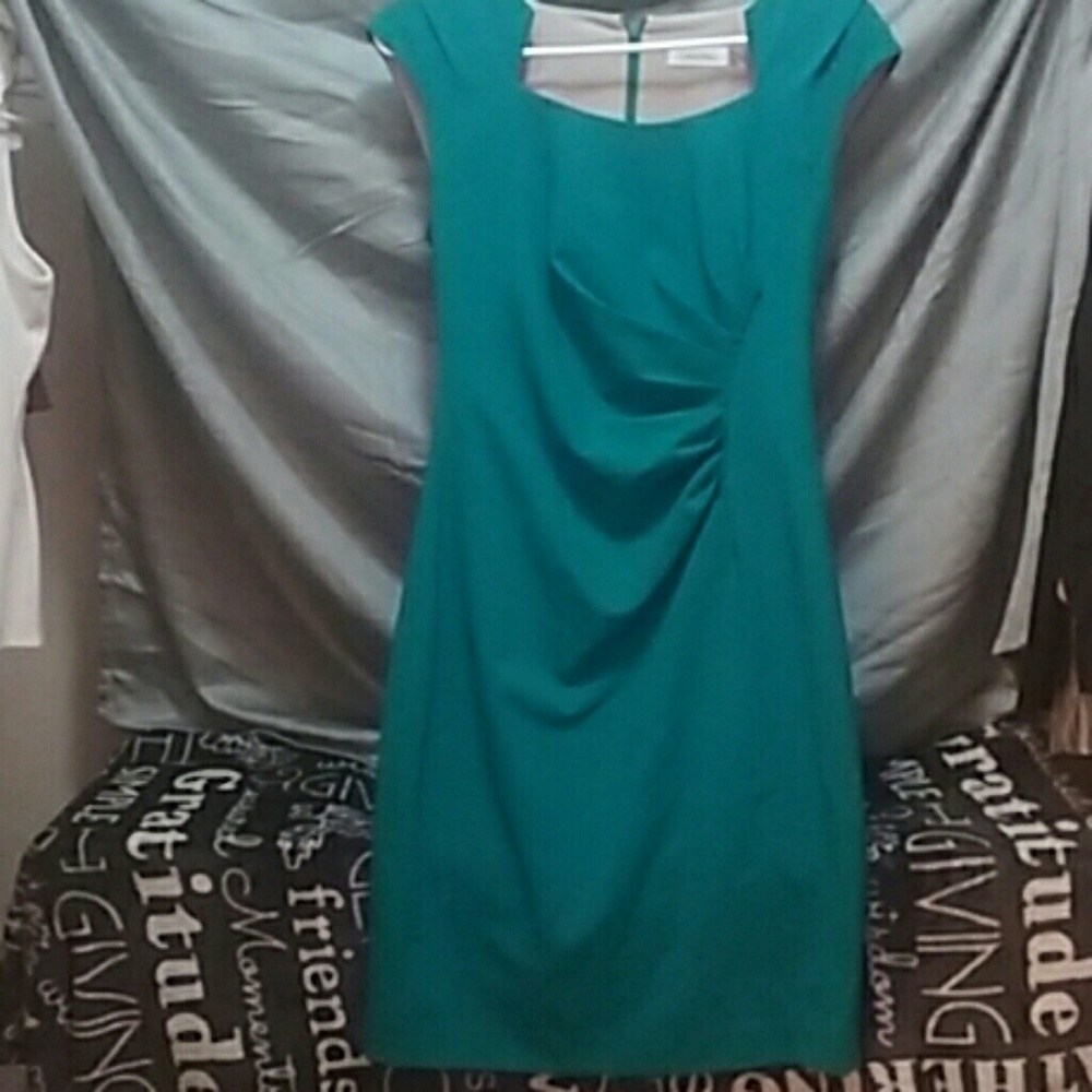 Calvin Klein turqoise dress size 6