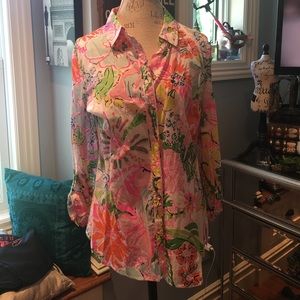 Lilly Pulitzer for Target Button Up Shirt