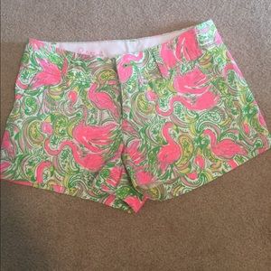Lilly Pulitzer Flamingo Shorts Size 00