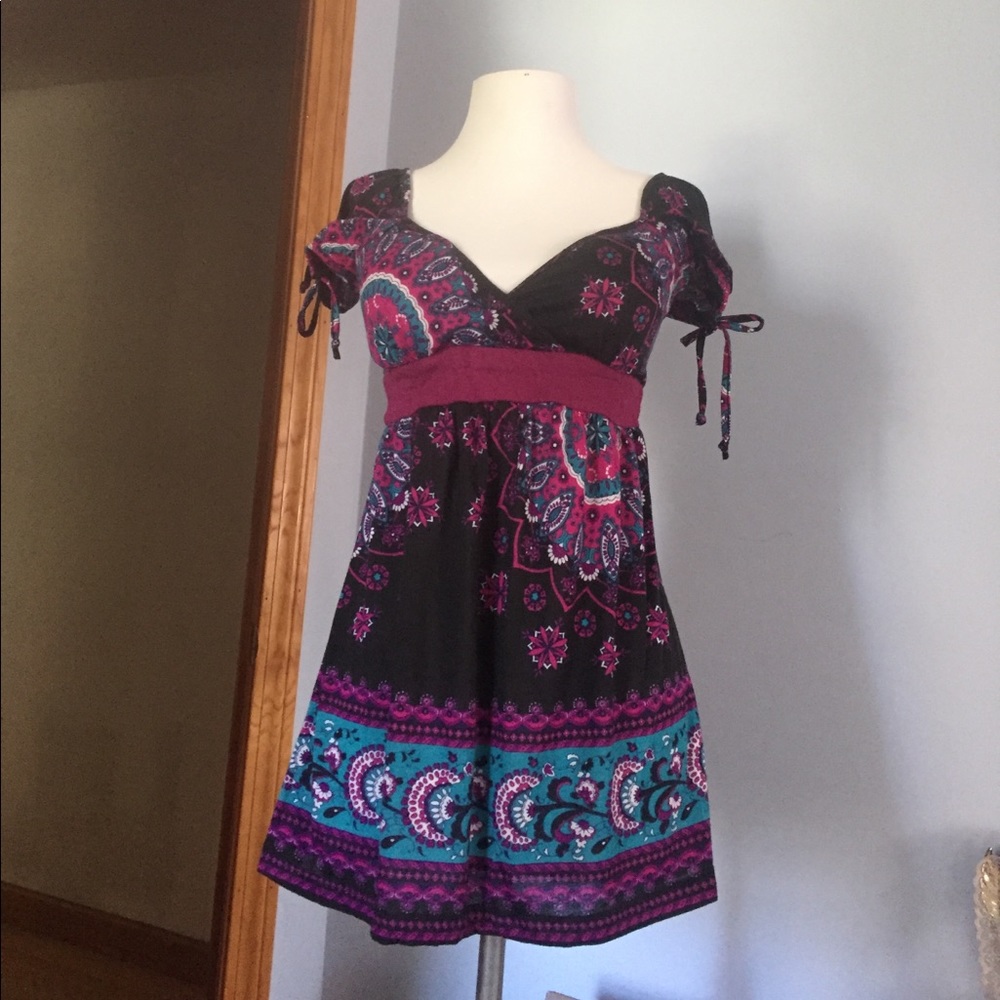 Paisley purple and black top. Charlotte Russe