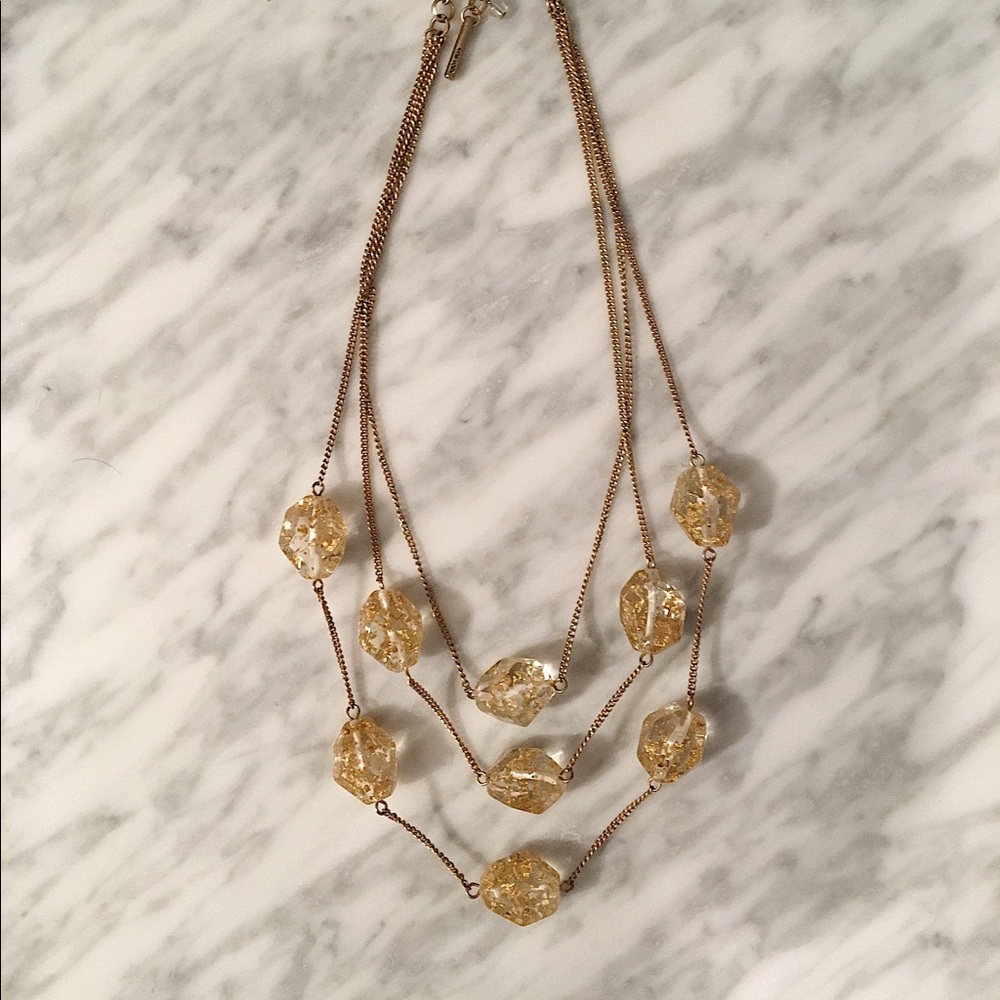 Kenneth Cole layered statement necklace
