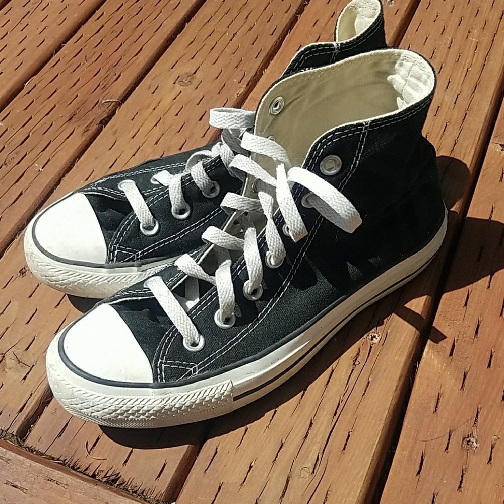 Black High Top Converse women