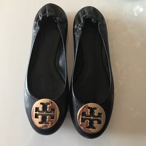 Tory Burch Minnie Travel Logo Ballerina Flat