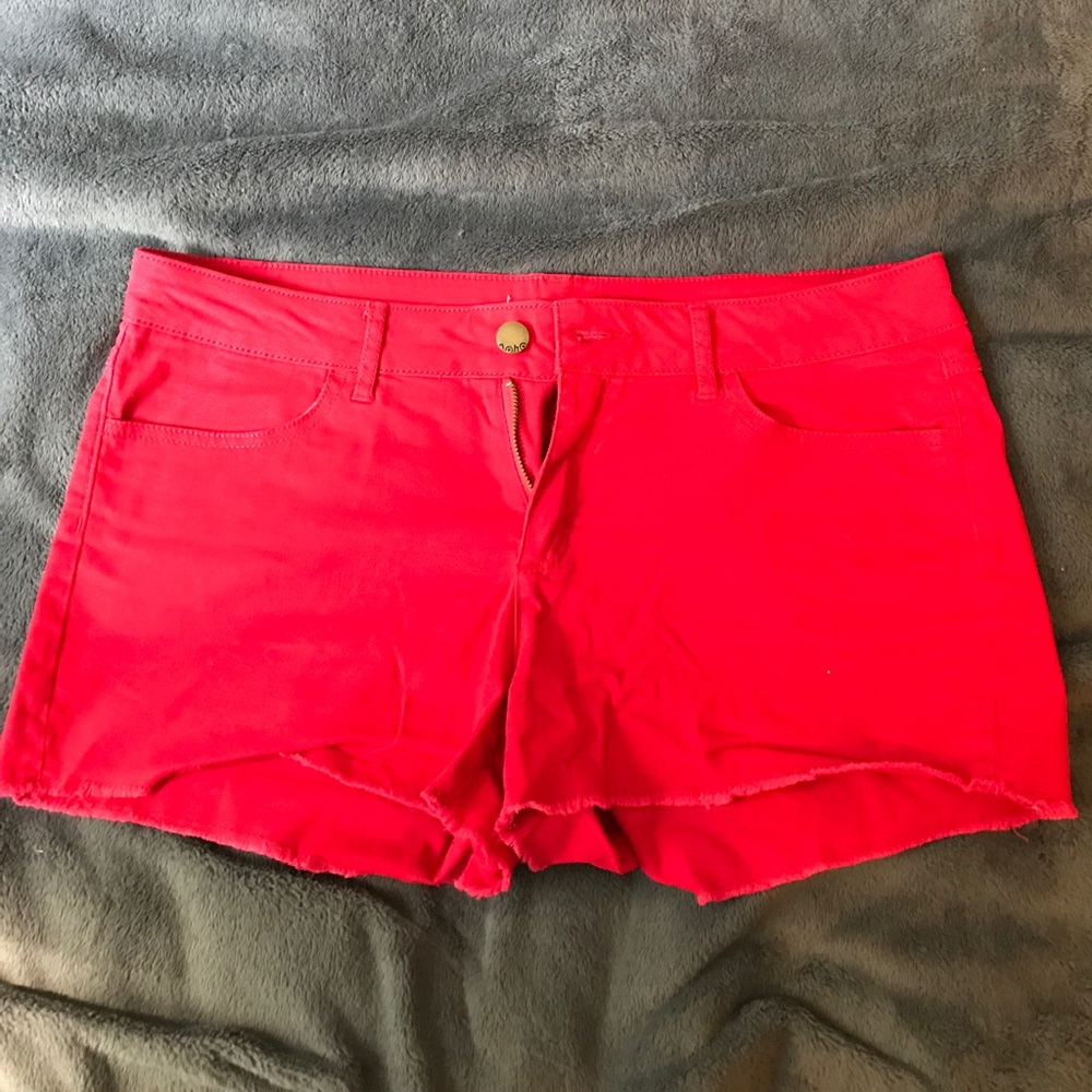 Red shorts