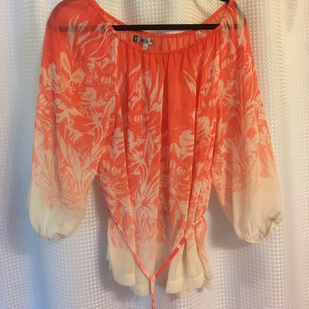 Sheer blouse by Jennifer Lopez