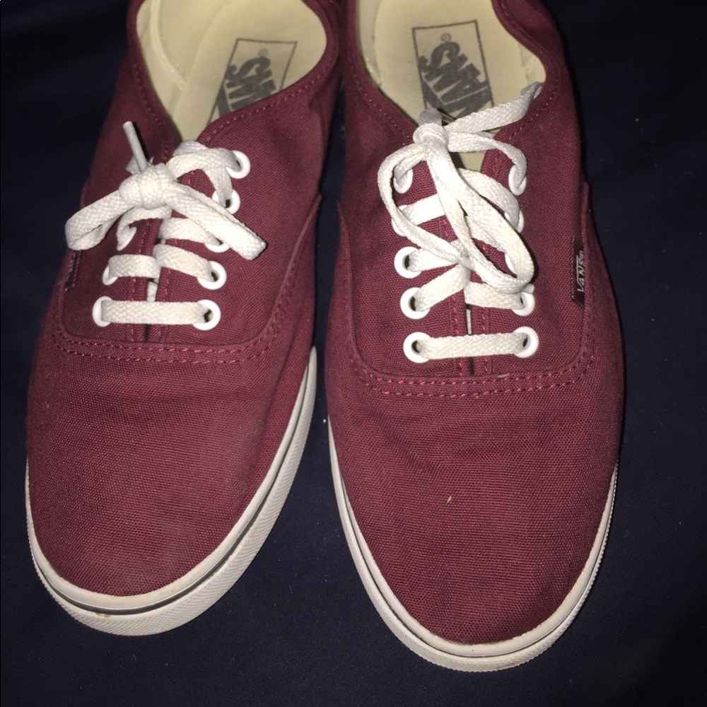 Maroon vans