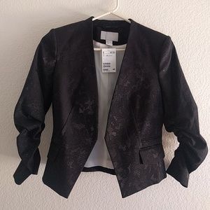 H&M Fashion Ruched Sleeve Blazer
