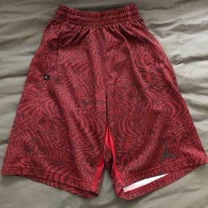 Jordan Dri-fit Red Camo Basketball Short Men Small