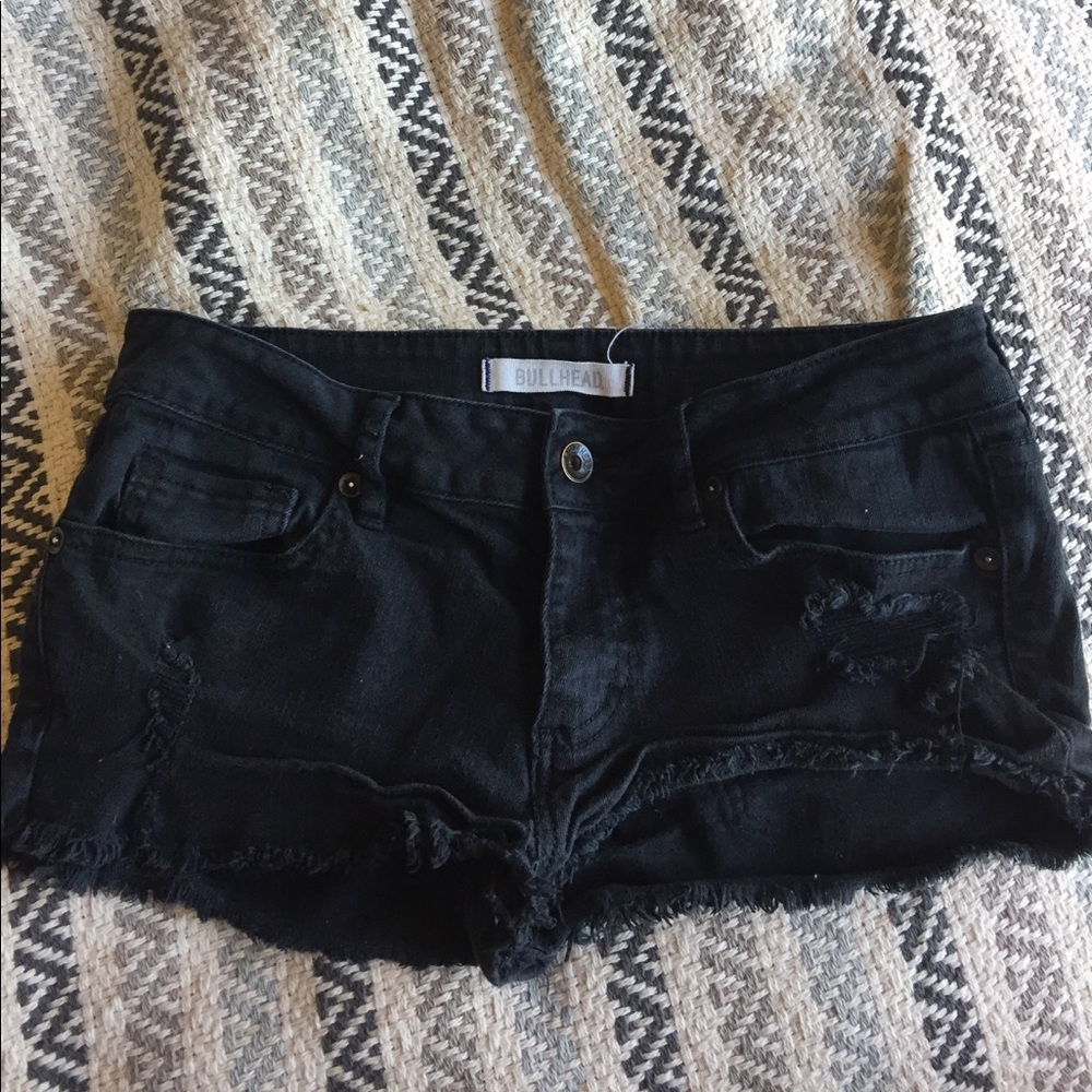 BullheadBlack Black Cheeky Shorts