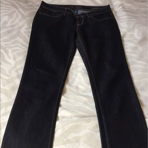 Dark Blue DL1961 Lindsey Slim Straight Jeans