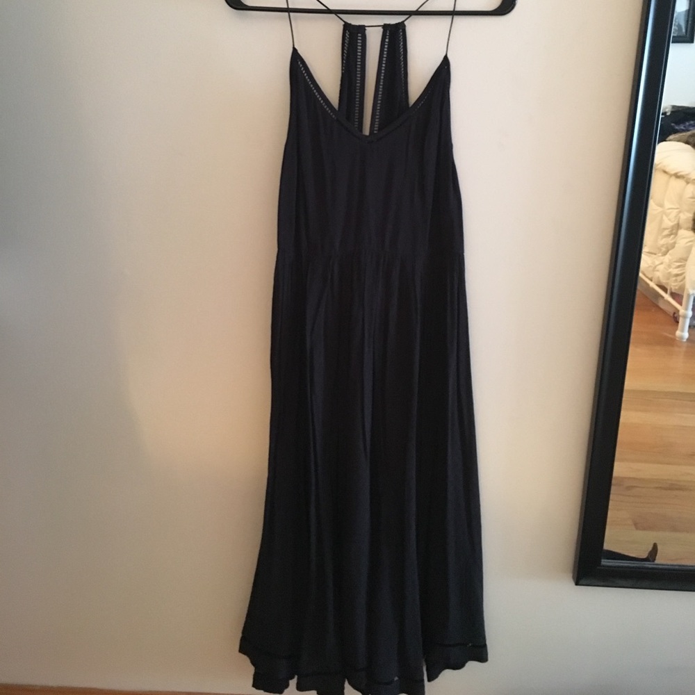 Urban Outfitters Black Midi Dress w/ Open Back