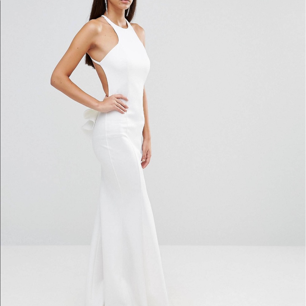 White backless ASOS dress | NWT