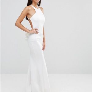 White backless ASOS dress | NWT