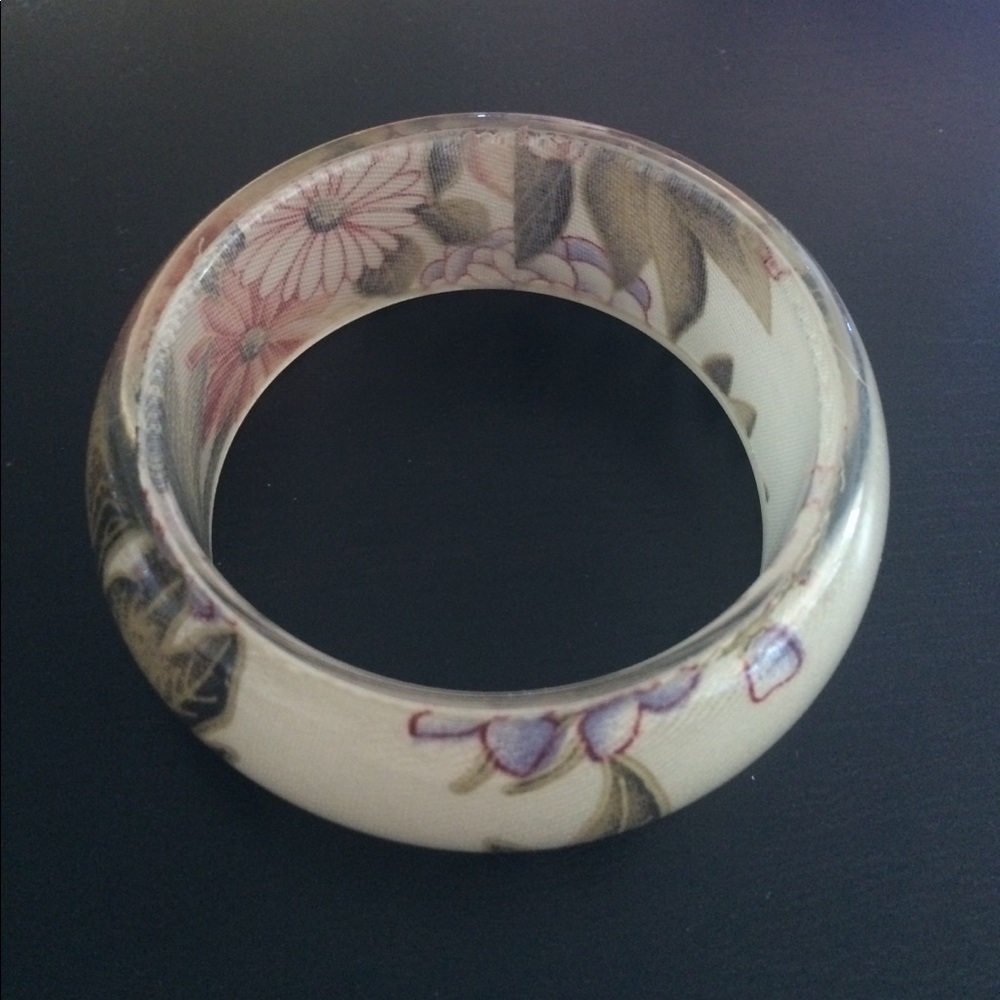 Oversized floral bangle