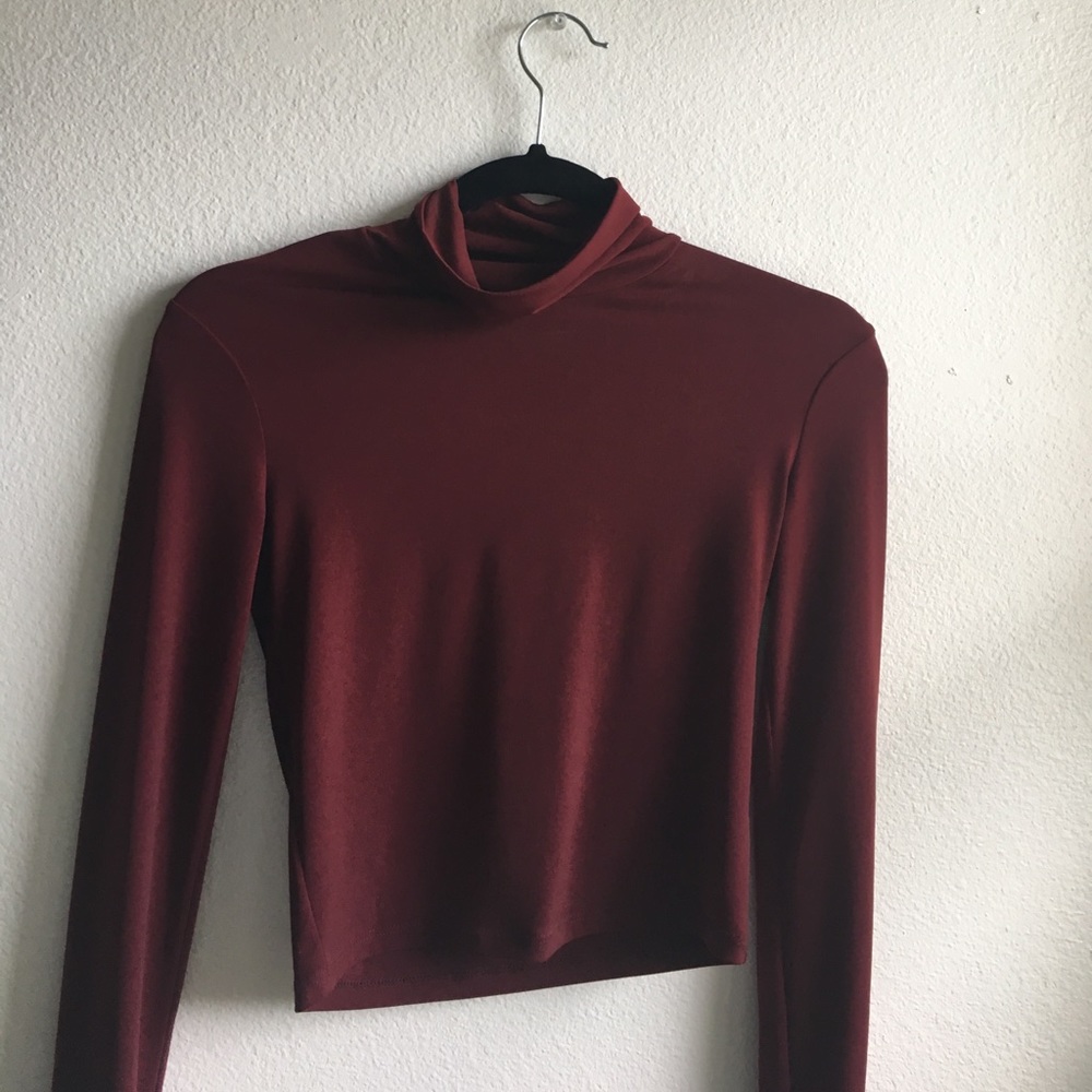 Maroon Turtle Neck