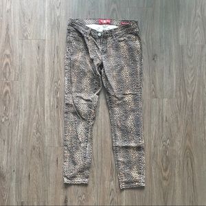 Lucky Brand Leopard Print Skinny Jeans
