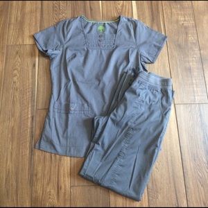 Charcoal Gray Scrubs Set