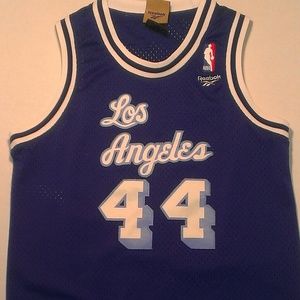 THE LOGO "Mr.Clutch" Jerry West #44 Vintage Jersey