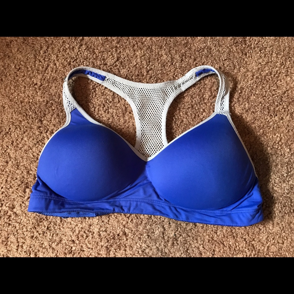 Victoria's Secret PINK blue sports bra