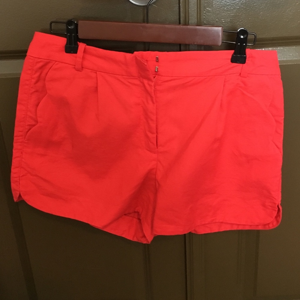 J.Crew Scallop Pocket Red Chino Shorts