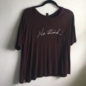 "No Thanks" Tee