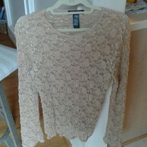 All Lace stretch long sleeve top Bisou