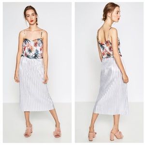 Zara Contrast Printed Dress